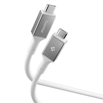 USB-C Kabel Spigen Essential EB10020CC 100 W Power Delivery 200 cm Weiß