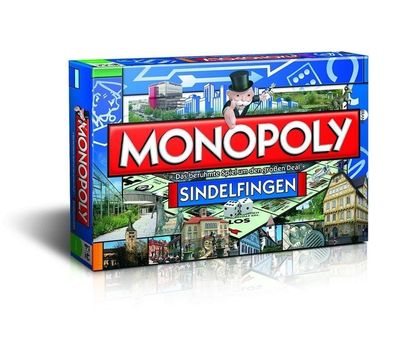 Original Monopoly Sindelfingen City Edition Stadt Brettspiel Spiel NEU