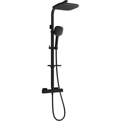 Mexen CQ33 Thermostat-Regendusche, Schwarz