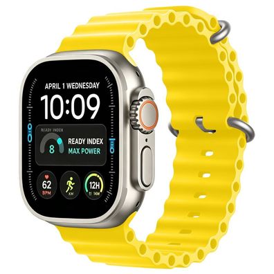 Armband Tech-Protect IconBand Pro für Apple Watch 42/44/45/49 mm, TPU, Gelb