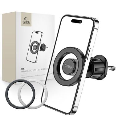 Handyhalterung Auto Tech-Protect N51 MagSafe Lüftungsschlitz 360 Grad Schwarz