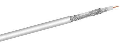goobay Antennenkabel 120 Koax 4 x geschirmt CCS für höchste Anforderungen im Bereich