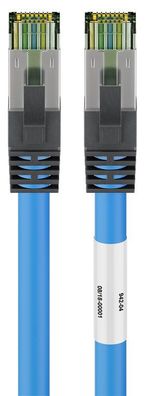 goobay RJ45 CAT 6A 500 MHz Patchkabel mit CAT 8.1 S/FTP Rohkabel mit halogenfreiem Ka