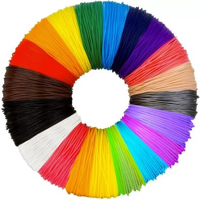 Filament Set 3D-Stift MAALEO PLA 20 Farben je 20 m Durchmesser 1,75 mm