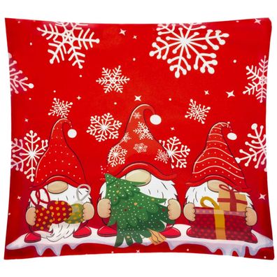 Kissenbezug Ruhhy 22312 Weihnachtswichtel 45x45 cm Polyester mit Reißverschluss