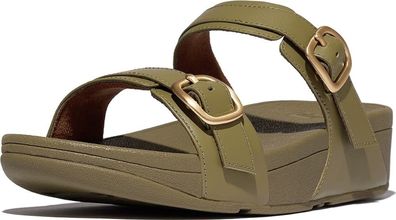 FitFlop Damen Sandalen Lulu Adjustable Slide-Leather ES7