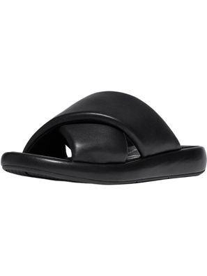 FitFlop Damen Sandalen Iqushion D-Luxe Padded Leather Cross Slides JB5