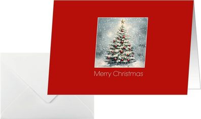 Sigel DS643 Weihnachtskarten Classic Christmas C6 25 Stück