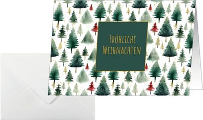 Sigel DS644 Weihnachtskarten Little Pine C6 25 Stück