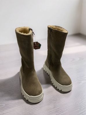 Richter Iron Winterstiefel Gr. 31 Echtleder gefüttert Taupe NEU