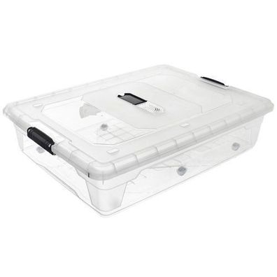 Unterbettbehälter auf Rädern, niedriges XXL, 50 l