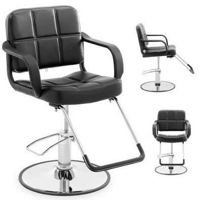 Physa EPSOM Friseur- und Kosmetikstuhl mit Fußstütze - schwarz