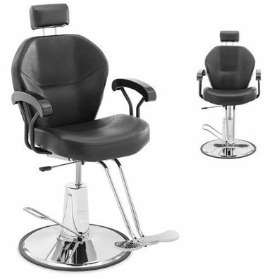 Physa Ilfordk Friseur- und Kosmetikstuhl mit Kopf- und Fußstütze - schwarz
