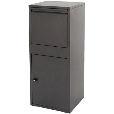 Stand Paketbox Drop-Box Paketbriefkasten mit sicherem Einwurfsystem 41x38x103cm