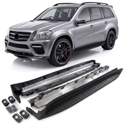 Alu Trittbretter Black Edition OE Lookmit ABE für Mercedes GL X164 2006-2012