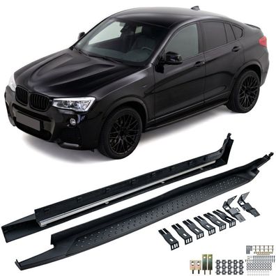 Alu Trittbretter OE Style Black Edition mit ABE passt für BMW X4 F26 2014-2018