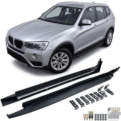 Alu Trittbretter OE Style Black Edition mit ABE passt für BMW X3 F25 2010-2017
