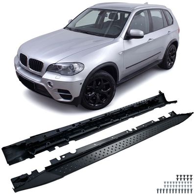 Alu Trittbretter OE Style Black Edition mit ABE für BMW X5 E70 2006-2013