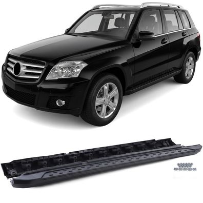 Alu Trittbretter Schweller OE Style Schwarz mit ABE für Mercedes GLK X204 08-15