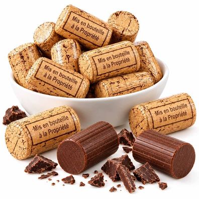 Schokoladenkorken mit Pralinen-Ganache
