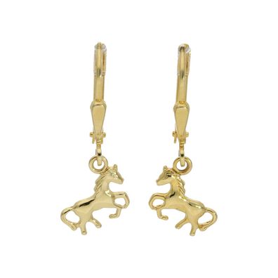 JuwelmaLux Ohrringe Kinder 333 Gold Pferde JL14-06-0122
