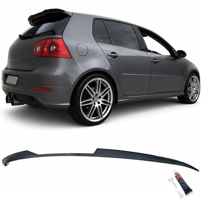 Sport Heckspoiler Lippe Schwarz Glanz passt für VW Golf 5 2003-2008