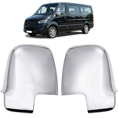 Chrom Spiegelkappen Set für Mercedes Sprinter W907 W910 ab 2018