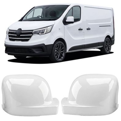 Spiegelkappen Weiss Glanz passt für Trafic III Vivaro B Talento 296 NV300 X82