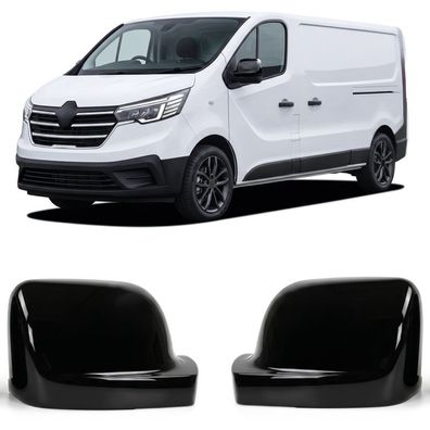 Spiegelkappen Schwarz Glanz passt für Trafic III Vivaro B Talento 296 NV300 X82