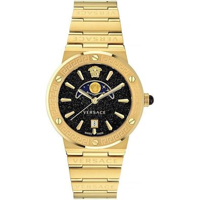 Versace - VE7G00323 - Armbanduhr - Damen - Quarz - Greca Logo Moonphase