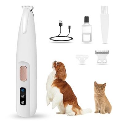 Pfotenhaartrimmer PawTrim Pro für Hunde und Katzen mit LED-Licht