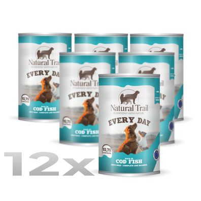 12 * Natural TRAIL EVERY DAY Hund 400 g Kabeljau