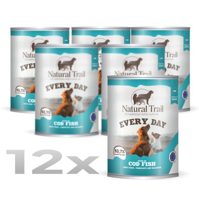 12 * Natural TRAIL EVERY DAY Hund 800 g Kabeljau