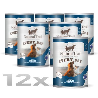12 * Natural TRAIL EVERY DAY Hund 800 g Hirsch