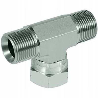 Rosfix T-Stück 1/4" IG auf 2x 1/4" AG – Edelstahl | 400 bar Druckfest