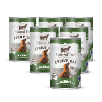 6 * Natural TRAIL EVERY DAY Hund 400 g Kaninchen
