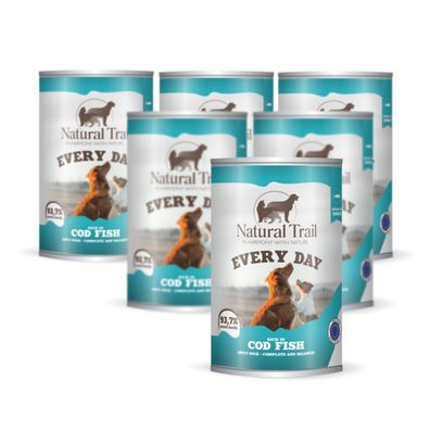 6 * Natural TRAIL EVERY DAY Hund 400 g Kabeljau