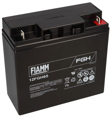 FIAMM 12FGH65 High-Rate AGM Bleiakku 12V 18Ah M5-Schraubanschluss