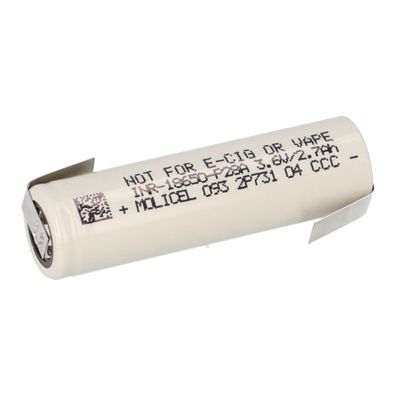 Molicel INR18650-P28A 18650 Li-Ion Zelle 2800 mAh 35 A Flat Top Z?Lötfahne