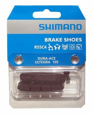 Shimano Cartridge Bremsgummi "R55C4" für Rennbrems für Aluminium