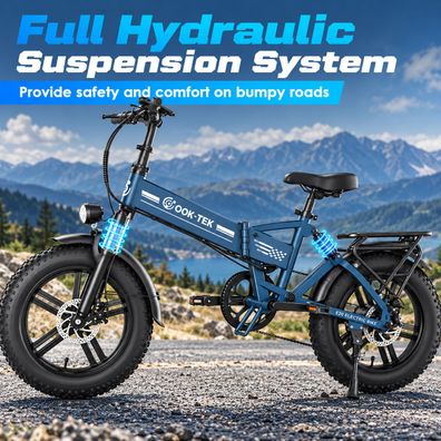 E-Bike mit Faltfunktion und 1000 W Motor