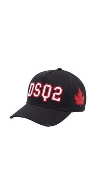 Dsquared2 DSQ2 Baseball Cap aus Baumwolle Schwarz