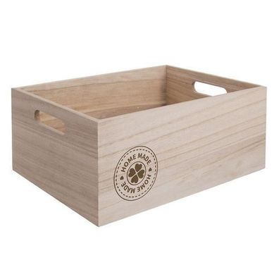 Selbstgebaute Aufbewahrungsbox aus Holz, 26 x 16 x 11 cm