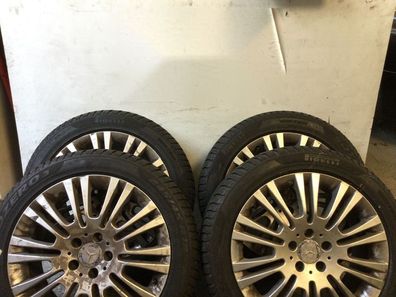 4x Alufelgen mit Winterreifen 245/45 R18 für Mercedes Viano