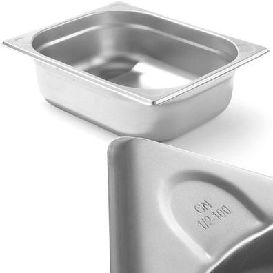 Kitchen Line Stahl-GN 1/2-Behälter, Höhe 100 mm - Hendi 806333