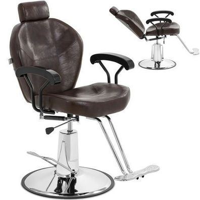 Physa ILFORD Friseurstuhl mit Kopf- und Fußstütze - braun