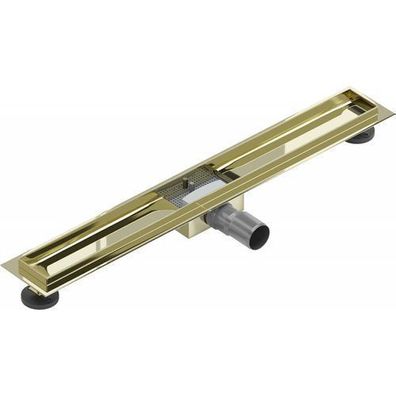 Mexen Flat Ablaufgehäuse für lineare Duschabläufe 70 cm, Gold - 1515070