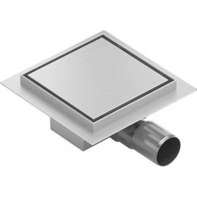 Mexen Flat quadratischer Bodenablauf 12 x 12 cm, Chrom - 1010012