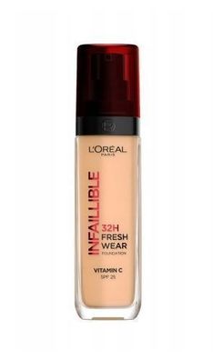 L'Oreal Paris Infallible 32H Fresh Wear Foundation, Farbton 200 Natural Linen, 3