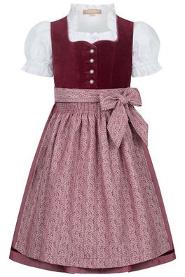 Kinderdirndl Laja bordeaux - Größe: 164